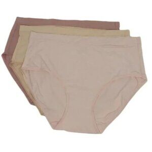 Cuddl Duds Set of 3 Smooth Micro Stretch Hipster Panties Neutrals S/M A511163